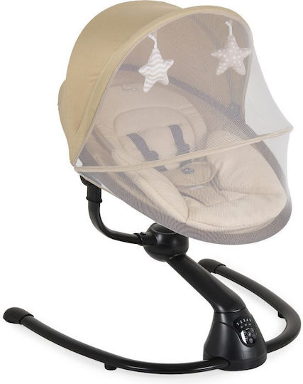 Cangaroo Electric Baby Relax Swing with Music Light Beige for Child up to 9kg