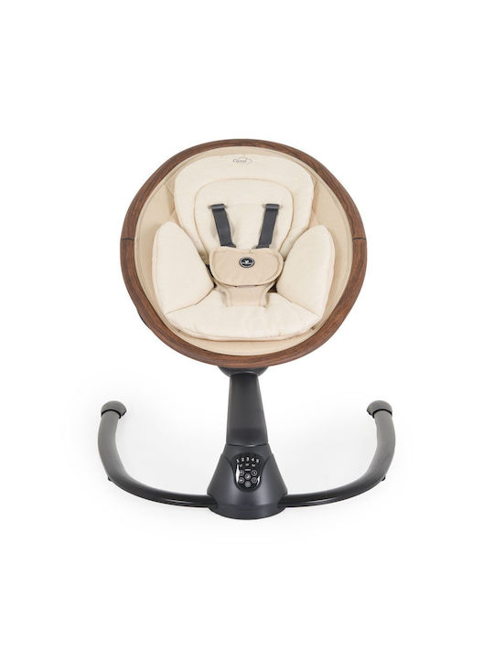 Cangaroo Ηλεκτρικό Relax Μωρού Κούνια με Μουσική Light Beige για Παιδί έως 9kg