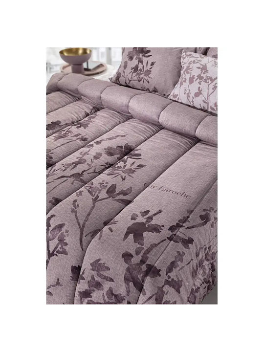 Guy Laroche Bettbezug Baumwolle Übergröße 225x245 Romance Melange Suede