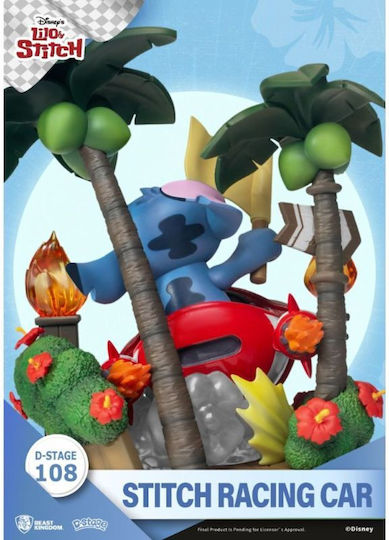 Beast Kingdom Lilo & Stitch: Stitch Racing Car Φιγούρα 16εκ.