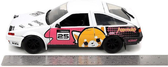 Aggretsuko Diecast Model 1/24 1986 Toyota Trueno Ae86