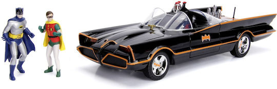 Jada Toys DC Comics Batmobile Classic TV Series Batmobile Replica Vehicle in Scale 1:18 3 Pieces