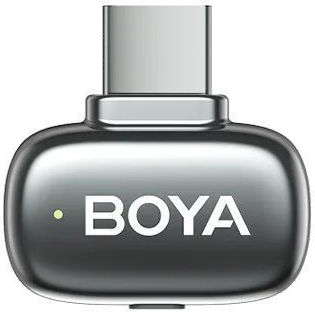 Boya Mini 2 Lightning & Type-C Wireless Δυναμικό Microphone Πέτου, Clip On Journalistic in Gray Color Space Grey