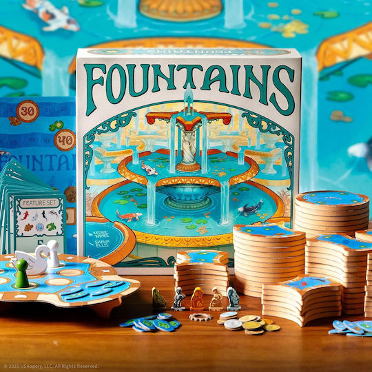 Настолна игра Fountains за 1-5 играчи 10+ години (EN) USAopoly