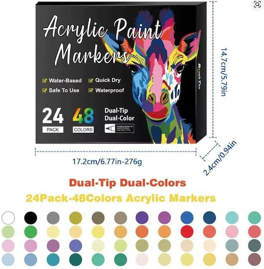 Next Markere Acrilice Multicolor 24buc