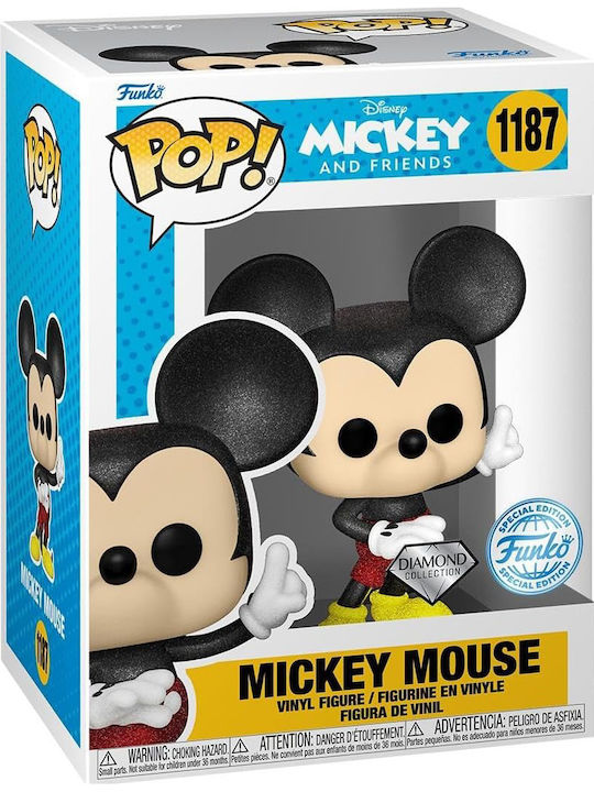 Funko Поп! Tees Disney: Disney - Mickey Mouse (Голям размер) (Диамантена колекция) (XL) Специално издание