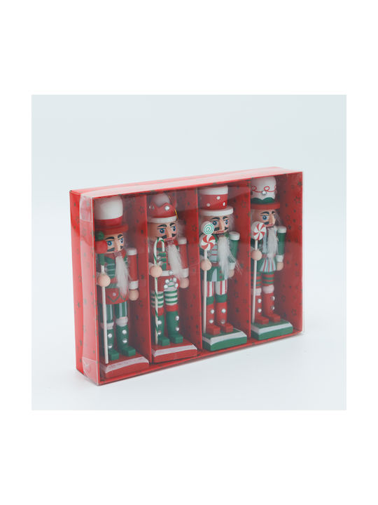 Set Ornamente Spargători De Nuci Multicolori 5x13cm 4 Bucăți