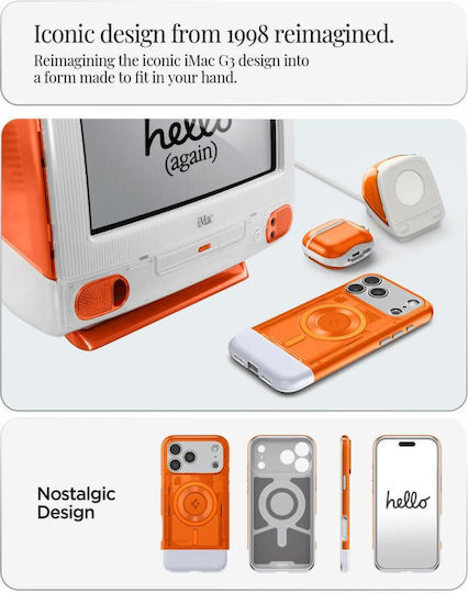 Spigen Classic C1 Back Cover Silicone / Plastic Tangerine (iPhone 17 Pro Max)