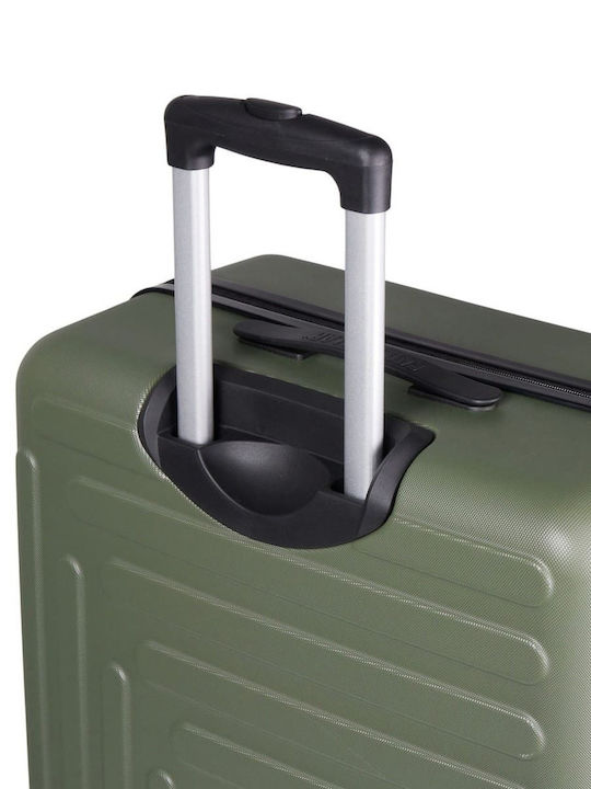 CAT Rockford Hard Khaki Suitcases With 4 Wheels