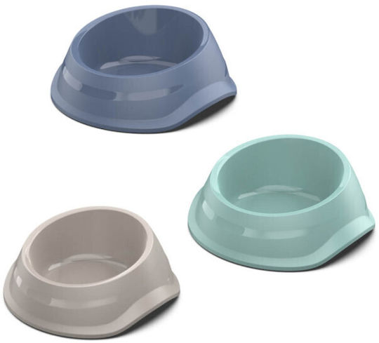 Georplast Kunststoff Schalen Futter & Wasser für Hund & Katze 320ml in Grau Farbe