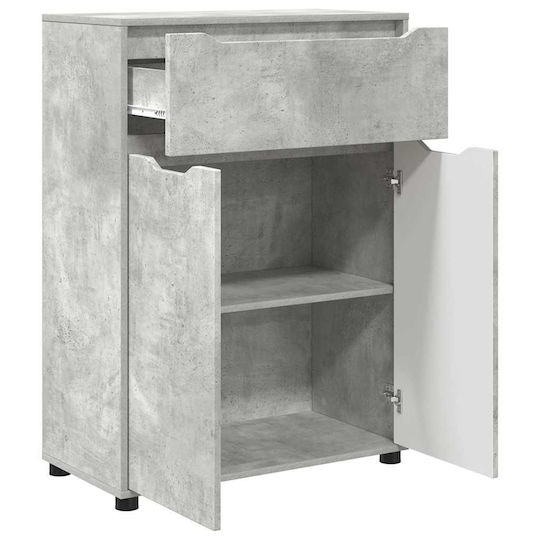 vidaXL Cabinet de baie L72.5xA36.5xÎ100cm Gri