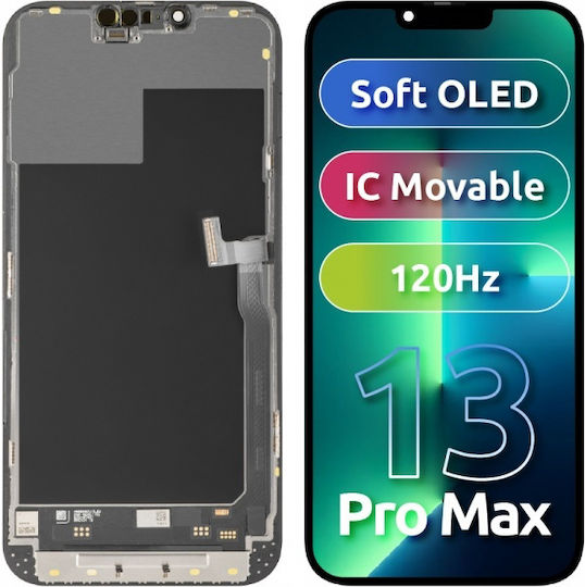 Mp Lcd Display Module Apple Iphone 13 Pro Max Soft Oled Ic Movable 120hz Fhd Version Black