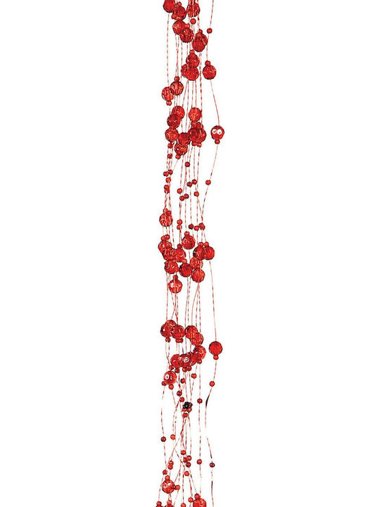 Lianos Weihnachtliche Girlande Plastik Rot 150cm 1Stück