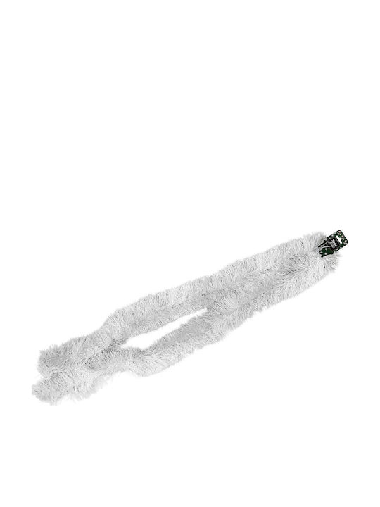 XMASfest Christmas Garland White 200x11cm 1pc