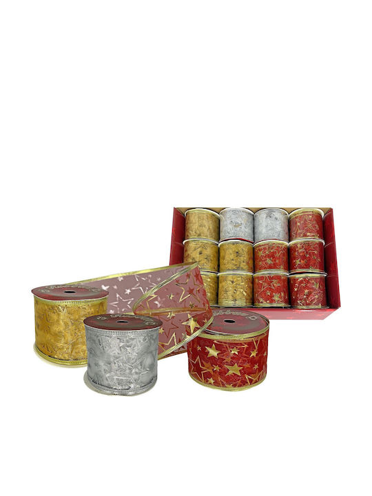 XMASfest Christmas Ribbon Silver 550x5cm 1pc