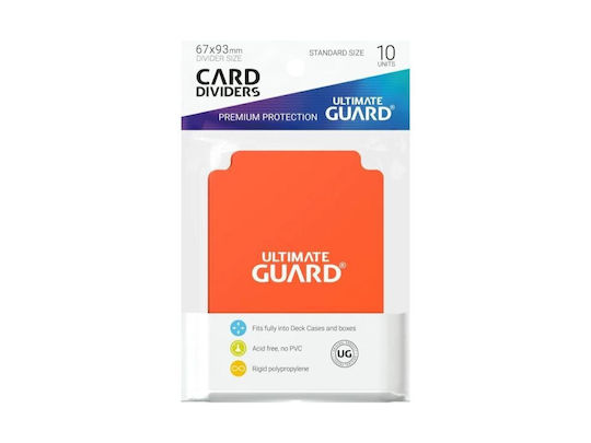 Ultimate Guard Card Dividers Card Divider Standard Size 10pcs Orange