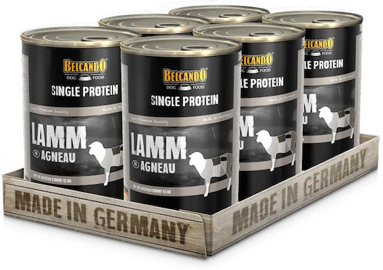 Belcando Wet Food Dogs in Cans Diet with Lamb, Meat, Liver and Tripe 400gr