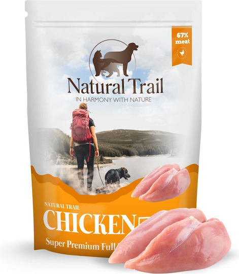 Natural Trail Wet Food Dogs in Pouches with Chicken Grain-Free & Gluten-Free 500gr