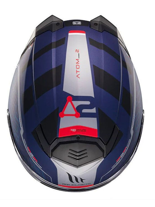 MT Atom 2 SV Мат черно Мотоциклетна каска Флип ъп ECE 22.06 1650гр с Sunvisor