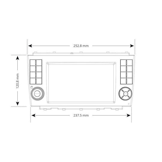 Dynavin Ηχοσύστημα Αυτοκινήτου για Mercedes-Benz CLK Class 2005-2009 (Bluetooth/USB/WiFi/GPS/Apple-Carplay/Android-Auto) με Οθόνη Αφής 7"