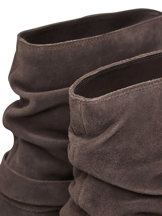 Logo Stiefeletten Damen Braun
