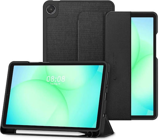 Tech-Protect Sc Pen Canvas Flip Cover Schwarz (Galaxy Tab A9 / A11 8,7")
