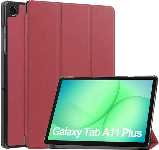 Techsuit Foldpro Husă Tip Carte Rotativă Roșie (Samsung Galaxy Tab A11 Plus, A9 Plus)