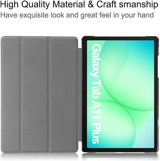 Techsuit Foldpro Husă Tip Carte Rotativă Roșie (Samsung Galaxy Tab A11 Plus, A9 Plus)