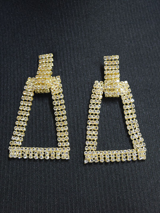 Velve Set mit Ohrringe & Armband aus Gold mit Steinen