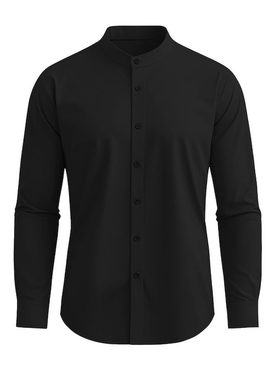 Cu mânecă lungă Cămașă Negru