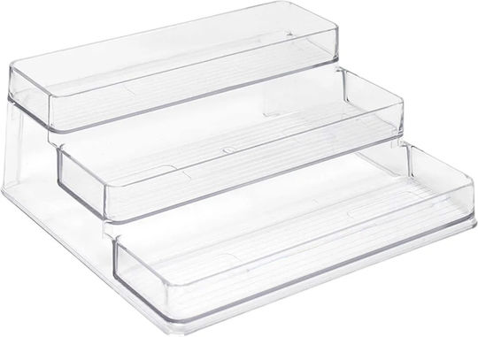 Pufo Organizator Etajat Pentru Accesorii De Machiaj Și Medicamente 3 Niveluri 25.5 X 23.5 Cm Transparent