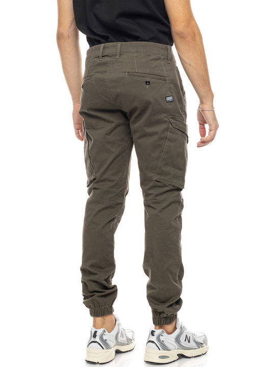 Men's Trousers Elastic Dark Olive