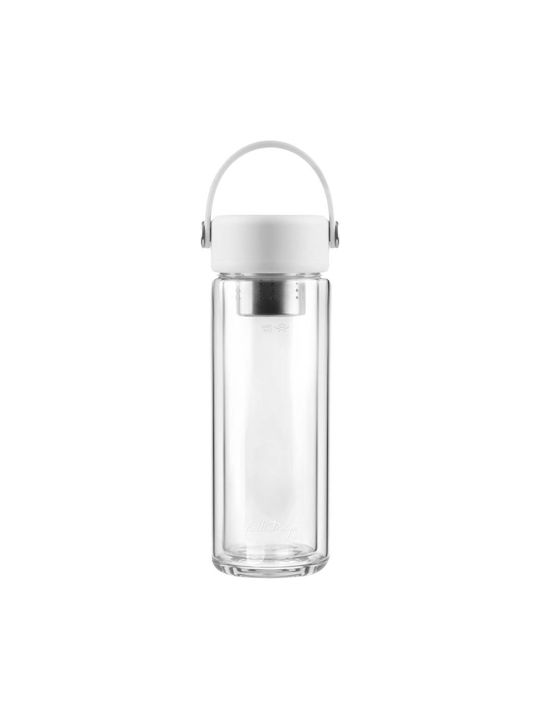 Vialli Design Water Bottle 350ml White
