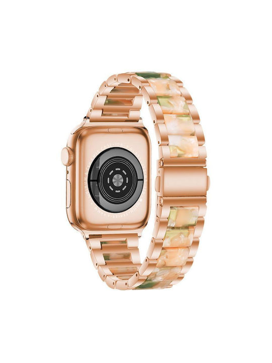 Μεταλλικό Λουράκι Ρολογιού Ρητίνη Apple Watch 42 44 45 46 49mm Ροζ Χρυσό Πράσινο Μεταλλικό Λουράκι Ρολογιού Ρητίνη Apple Watch 42 44 45 46 49mm Ροζ Χρυσό Πράσινο