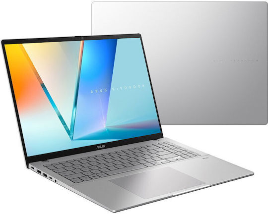 Asus Vivobook S16 S3607VA-RP109 16" FHD+ 144Hz (Nucleu 5-210H/16GB/1TB SSD/No OS) Argintiu rece (Tastatură US)