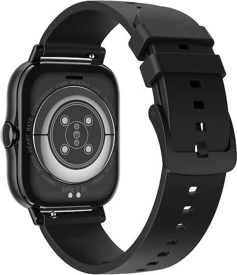 Idealstore Smartwatch Men Sport Collection 1.78 Inch Touch Screen Smart Hd Fitness Display Android Ios Bluetooth V4.0 Ip67 Heart Rate Monitoring Sleep Tracking Steps Ekg Alarm Barometer Blood Pressure Music Weather Calls Multi Sport