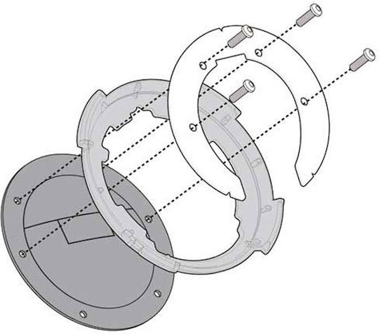 Givi Bag Locking System On Tank Mount For Yamaha Tracer 7 / Tracer 7 GT 20 > 24