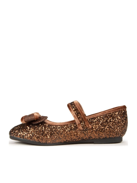 Παιδικές Μπαλαρίνες με Σκρατς Καφέ