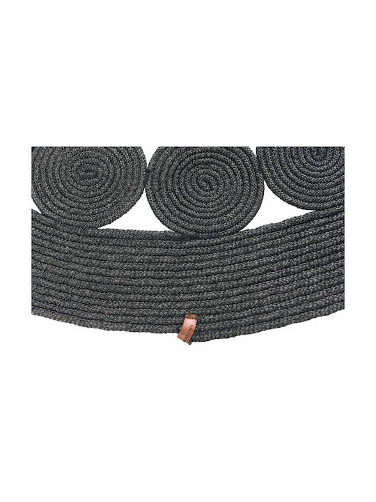Anatolia Jute 102 Rug Round from Jute Anthracite 18