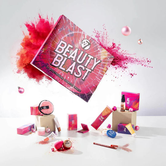 W7 Cosmetics Beauty Blast Σετ Μακιγιάζ Advent Calendar για Πρόσωπο, Μάτια & Χείλη 23τμχ