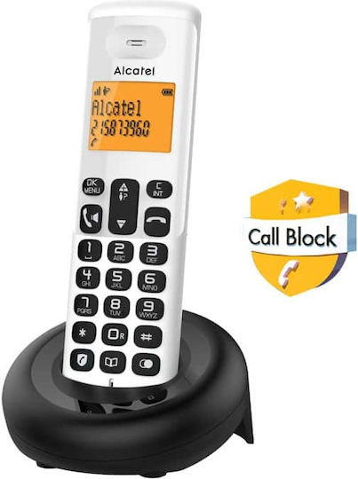 Alcatel E260 Schnurlostelefon mit Griechischem Menü Weiß