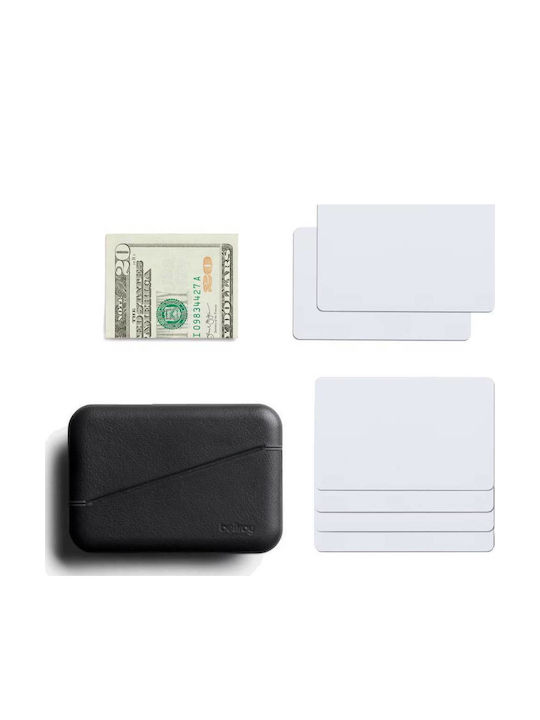 Flip Case Leather Men's Wallet Classic with RFID Black