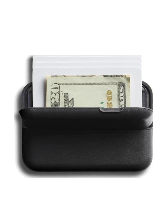 Flip Case Leather Men's Wallet Classic with RFID Black