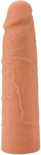 Hidden Desire Inferno Penis Sleeve Flüssigsilikon 18 Cm Beige