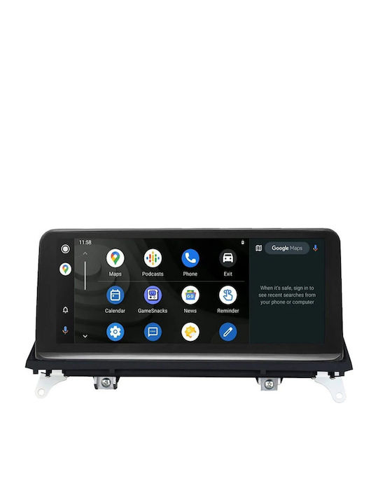 Bizzar Car Audio System for BMW X5 / X6 2010-2013 Bluetooth USB AUX Wi-Fi GPS Apple CarPlay Android Auto with 10.25 Inch Touch Screen