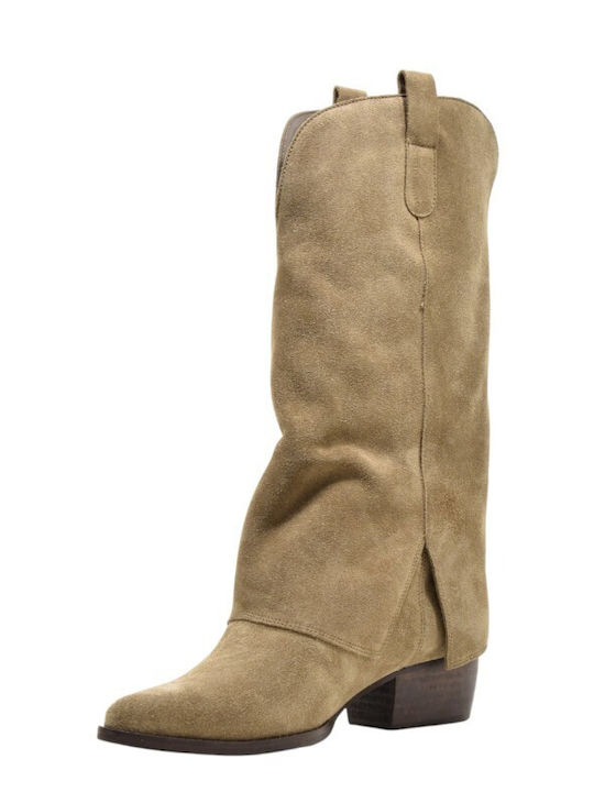 Leather Women's Boots Brown