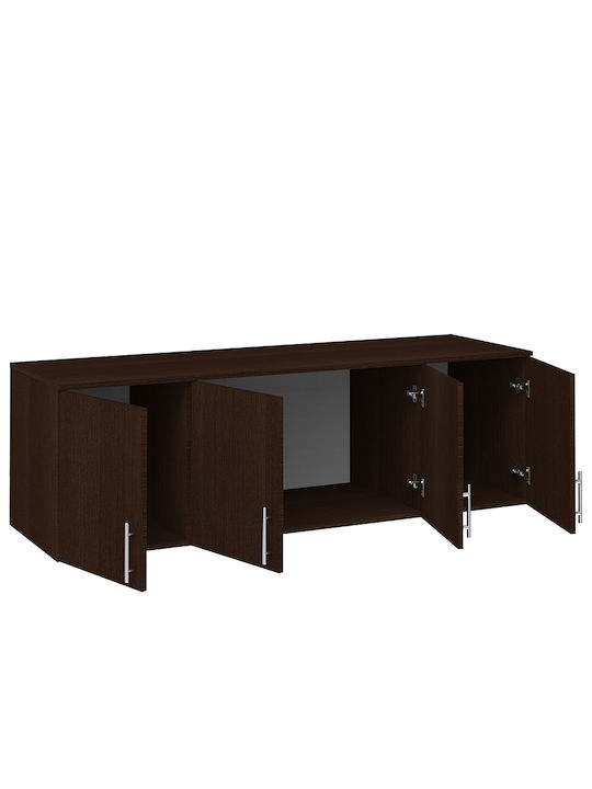 Loft Rectangular Loft Closet made of Particleboard Wenge 50x160cm 000942 1pcs