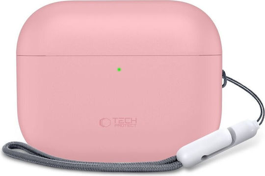 Tech-Protect Silicone Hülle Silikon in Rosa Farbe für Apple AirPods Pro 3
