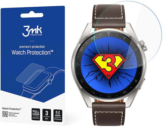 3MK Premium Flexible Tempered Glass for the Huawei Watch 3 Pro 3pcs