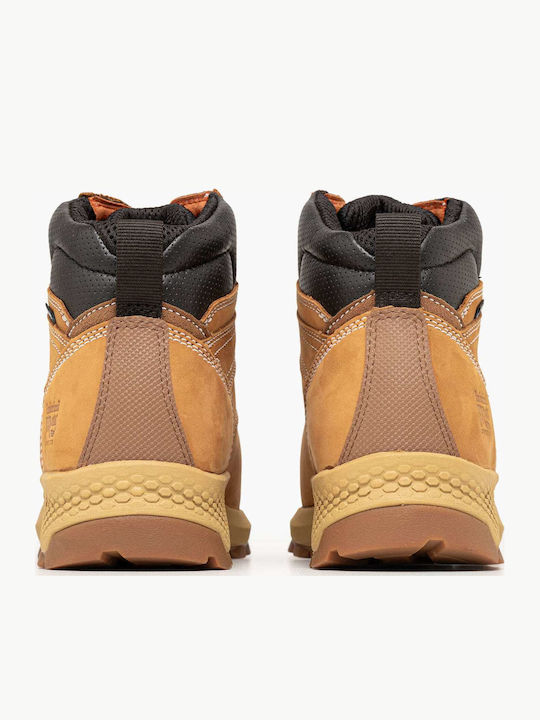 Leder Gelb Stiefel